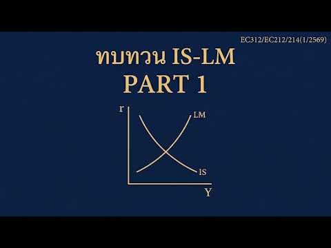 ภาพปกคอร์ส Ec312/Ec212-214 ทบทวนแบบจำลอง IS-LM Part 1